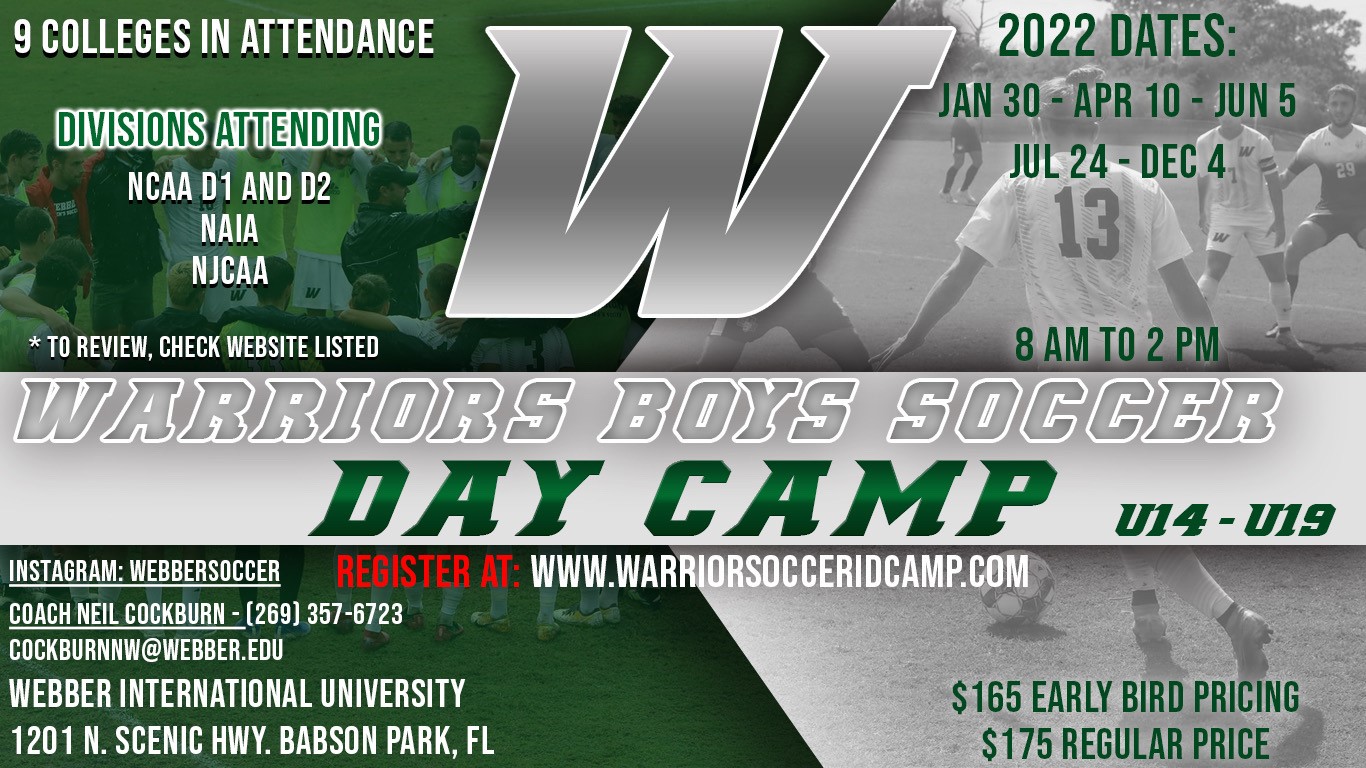Warrior Men's & Women's Soccer Camps Webber International